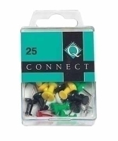 Connect Push Pins 25 pieces Multicolore