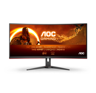 AOC G2 CU34G2XE/BK LED display 86,4 cm (34") 3440 x 1440 px Wide Quad HD LCD Czarny, Czerwony