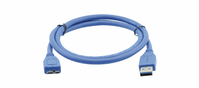 Kramer Electronics C-USB3/MICROB-3 USB-kabel 0,9 m USB 3.2 Gen 1 (3.1 Gen 1) USB A Micro-USB B Blauw