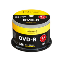 Intenso DVD-R 4.7GB, 16x 4,7 GB 50 pezzo(i)
