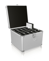 ICY BOX IB-AC628 Koffer Metaal, Kunststof Zilver