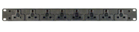 Vertiv EGVHVRN082-102UKLPS6-IP44 rozdzielacz zasilania PDU 8 x gniazdo sieciowe Czarny