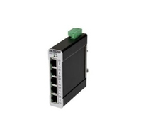 Red Lion 105TX-SL Netzwerk-Switch Unmanaged Fast Ethernet (10/100) Schwarz, Edelstahl
