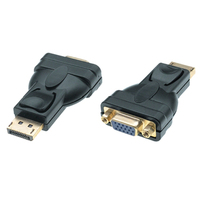 M-Cab 6060011 zmieniacz płci / kabli DisplayPort VGA (D-Sub) Czarny