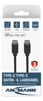 Ansmann 1700-0121 cable USB 0,12 m USB C Negro