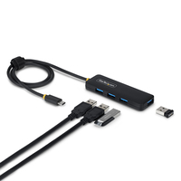 StarTech.com 4-Port USB-C Hub, 5Gbps, Bus Powered, USB-C naar 4x USB-A Mini USB Hub, Extra Lange 61cm Host Kabel, PCR Kunststof, Draagbare Desktop / Laptop USB Hub