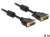 DeLOCK DVI-D/DVI-D 5m DVI kabel Zwart