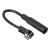 Hama Plug ISO 90° - Socket DIN câble de signal Noir