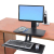 Ergotron WorkFit -A 61 cm (24") Black Desk