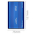 Qoltec 51859 storage drive enclosure HDD/SSD enclosure Blue 2.5"