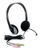 Fujitsu S26391-F7139-L51 hoofdtelefoon/headset Bedraad Hoofdband Oproepen/muziek Zwart, Grijs