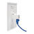 Tripp Lite N235-001-WH-6AD Cat6a Straight-Through Modular In-Line Snap-In Coupler with 90-Degree Down-Angled Port, White (RJ45 F/F)