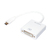 LogiLink UA0245A adapter kablowy 0,14 m DVI USB Typu-A Biały