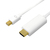 LogiLink CV0123 adaptador de cable de vídeo 2 m Mini DisplayPort HDMI tipo A (Estándar) Blanco
