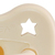 HEVEA 4104 Baby-Schnuller Schnullertuch Kieferorthopädisch Gummi Weiß