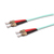 Uniformatic 21243 câble de fibre optique 3 m ST OM3 Couleur aqua
