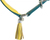 TRIXIE Comfort Turquoise, Jaune Cuir véritable Small Chien Collier standard