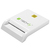 Techly Compact Smart Card Reader/Writer USB2.0 White I-CARD CAM-USB2TY chipkártya olvasó Beltéri USB Fehér