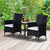Outsunny 841-094 outdoor furniture set Black