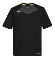 T-Shirt DX411, DX4 Stretch, Arbeitsshirt, Feuchtigkeitsregulierend, Schwarz, Größe: M