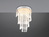 LED Deckenleuchte POMP mit Acryl Kristallbehang und Fernbedienung Ø 30cm