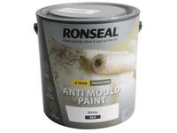 6 Year Anti Mould Paint White Silk 2.5 litre