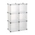 Regalsystem in Transparent - (B)70 x (H)105 x (T)35 cm 10024515_50