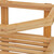 Relaxdays Schrankeinsatz Bambus, HBT 25,5 x 25,5 x 25,5 cm, Eckregal für Arbeitsplatte & Küchenschrank, 2 Ablagen, natur