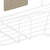 Relaxdays Eckregal Küche, zum Kleben, Aufbewahrung, Gewürze & Kräuter, Wandregal HxBxT 5,5 x 26 x 26 cm, Eisen, weiß