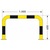 Black Bull Steel Collision Protection Guard - 600 x 1000mm - Yellow and Black - (195.19.157) Protection Guard - Outdoor Use - 600 x 1000mm