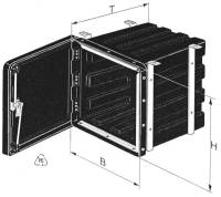 Unterbau-Werkzeugkasten, BxHxT: 460x600x500mm, 3-Punkt-Verriegelung mit Sicherheits-Drehriegel