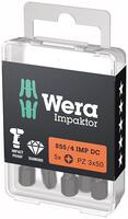 Bit Impaktor 1/4" DIN 3126 E6,3 PZ3x50mm 5szt./opak. Wera