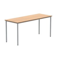 Astin Rectangular Multipurpose Table 1660x900x680mm Norwegian Beech/Silver KF77733