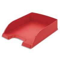 LEITZ Corbeille à courrier Leitz Plus standard - Rouge foncé - Dim L25,5 x H7 x P36 cm