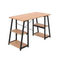 Jemini Soho Desk 4 Angled Shelves 1200x600x770mm Beech/Black KF90793