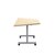 Jemini Trap Tilt Table 1600 x 800mm Maple/Silver KF822561