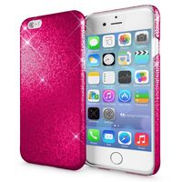 NALIA Glitter Hard Case compatible with iPhone 6 6S, Ultra-Thin Shiny Sparkle Smart-Phone Back Cover Skin, Protective Slim-Fit Elegant Protector Etui, Shock-Proof Bling Crystal ...
