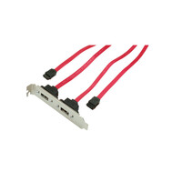 S-ATA zu e-SATA Slotblech 2-PORT incl Kabel