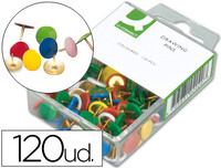 Chinchetas Q-Connect Colores Surtidos -Caja de 120 Unidades