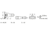 D-Sub Steckverbindergehäuse, Größe: 1 (DE), gerade 180°, Kabel-Ø 5 bis 10 mm, PB