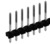 Stiftleiste, 36-polig, RM 2.54 mm, gerade, schwarz, 10058331