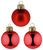Weihnachtskugeln Baran; 4 cm (Ø); rot; 30 Stk/Pck