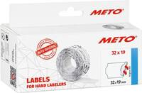 METO Ár etikett 30007366 Véglegesen tapadó Etikett szélesség: 32 mm Etikett magasság: 19 mm Fehér 1 db