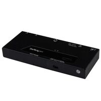 2 PORT HDMI SWITCH W/ AUTO 2 Port HDMI Switch w/ Automatic and Priority Switching - 1080p, HDMI, Black, Aluminium,Plastic, 10 m,