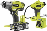 Ryobi 5133004769 R18IWPI-115G Comboset 18 Volt 1.5 Ah Li-ion