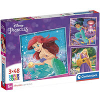 PUZZLE PRINCESAS DISNEY 3X48PZS