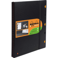 Meetingbook A5 90g/qm 160 Blatt liniert schwarz