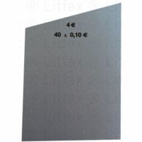 Handrollpapier 40x0,10 € blau VE=1000 Stück
