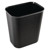 Bolero Dustbin in Black for Bedrooms & Bathrooms Made of Polypropylene - 6L