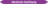 Mini-Rohrmarkierer - Alkalische Salzlösung, Violett, 0.8 x 10 cm, Seton, Weiß
